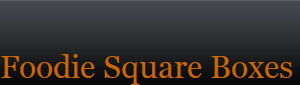 Foodie Square Boxes Foodie Square Boxes